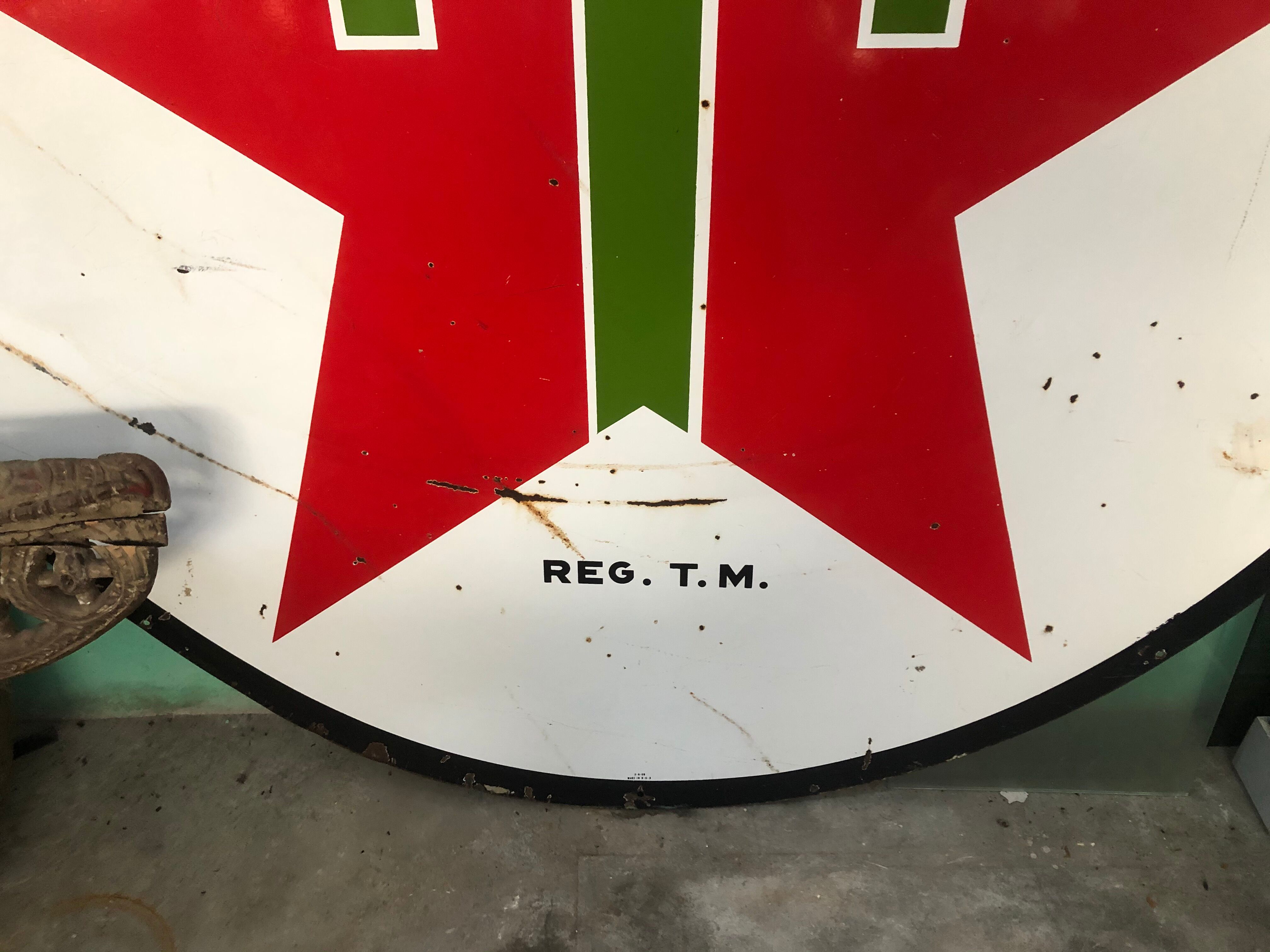 US texaco advertising plate from 1958
