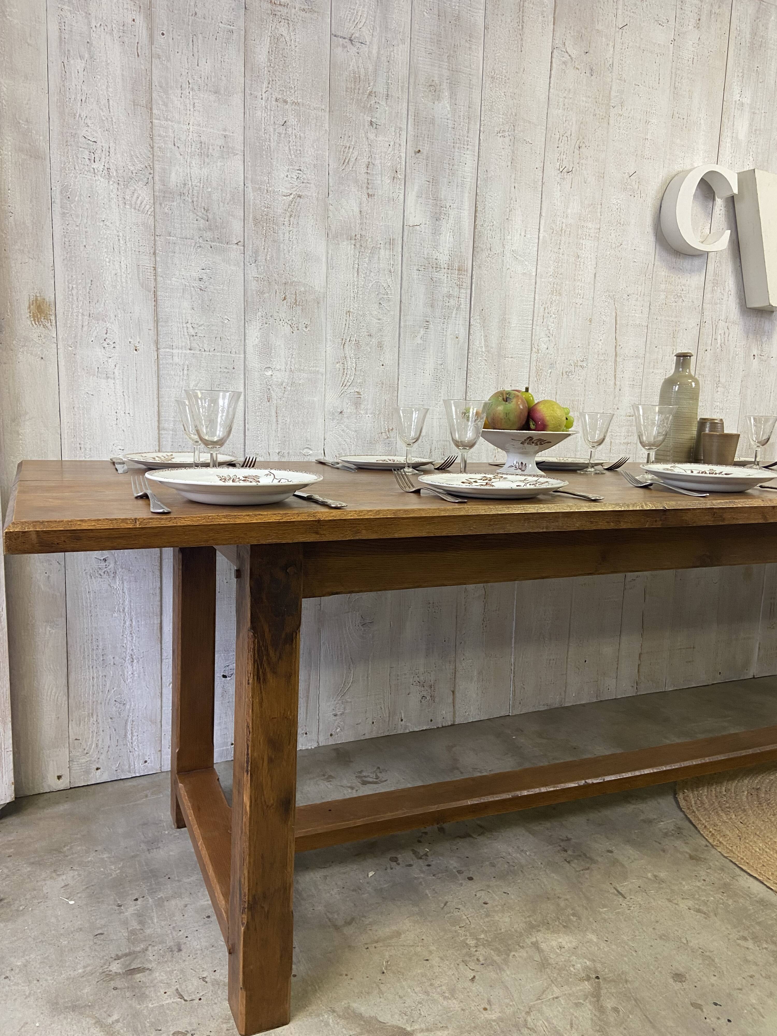 Table de ferme 280x77cm
