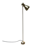 Minimalist brass floor lamp from the mid-century by Dieter Schulz for Wohnbedarf Ag, 1950s.