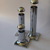 Space Age ceiling lights in chrome by Rolf Krüger for Staff Leuchten, A