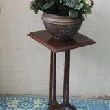Table d'appoint  en bois vernis marron