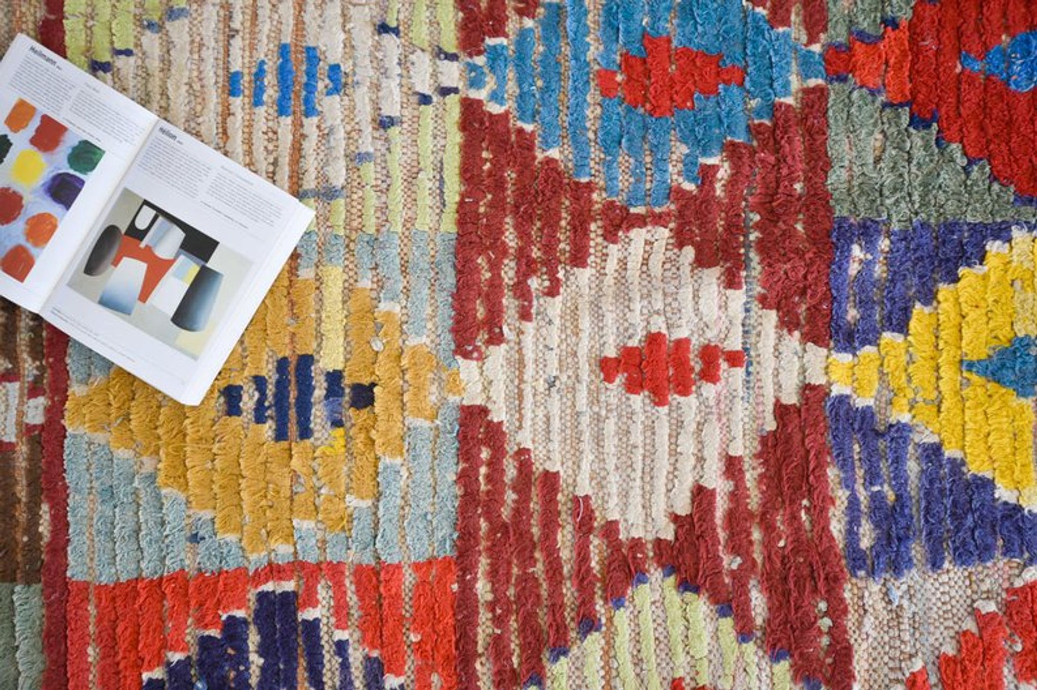 Carpet Moroccan Boucherouite 200 cm x 90cm