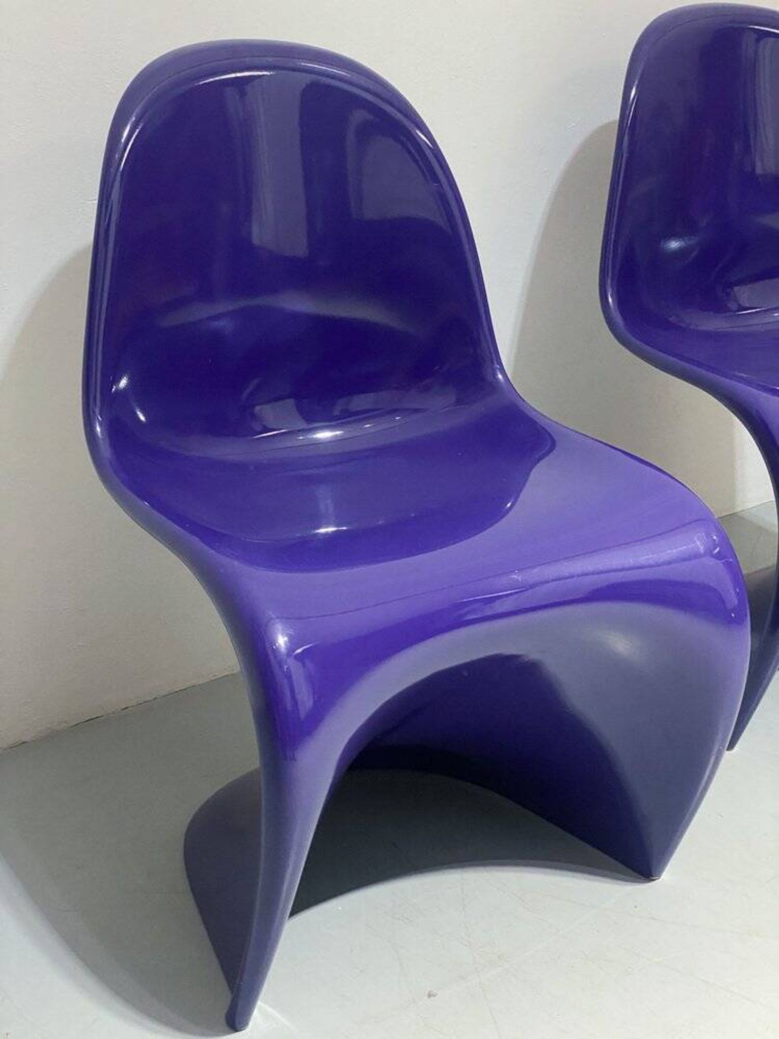 Vintage chair in purple by Verner Panton for Bayer, 1960s