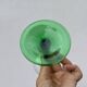 7 green Alsace wine glasses