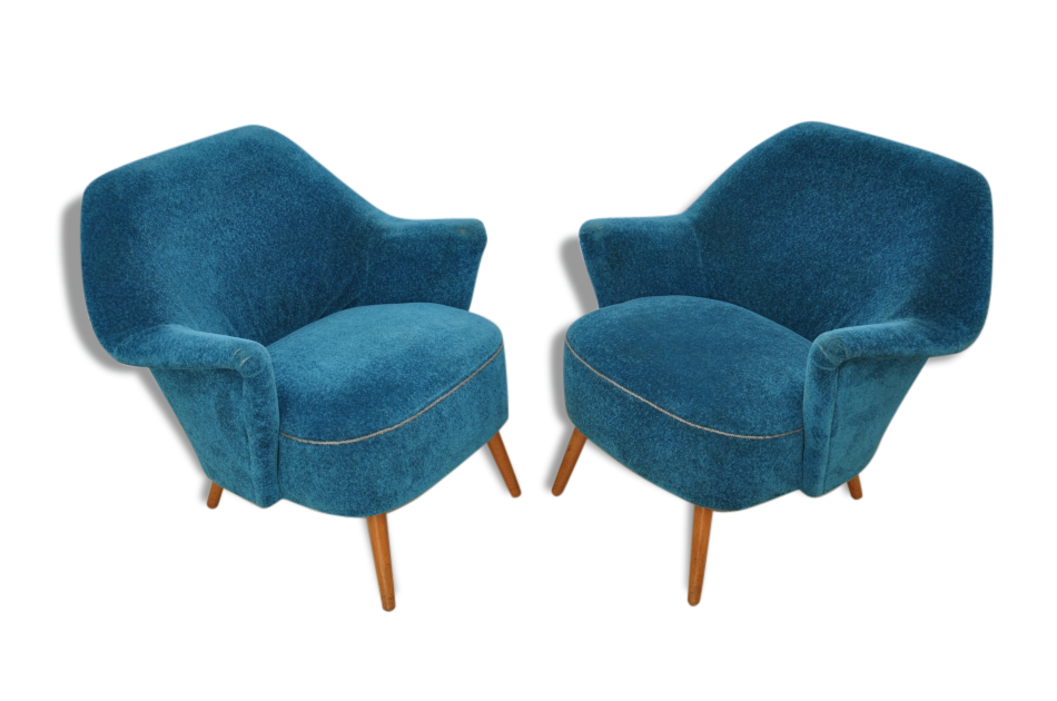 Superb pair of chairs 50 60 organic years