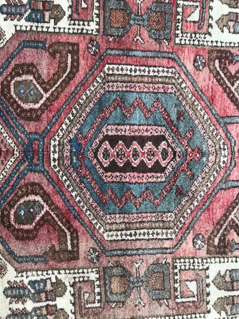 Vintage Persian carpet Hamadan 134x218 cm
