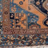 Handmade antique Caucasian Shirvan rug 126cm x 191cm, 1900s