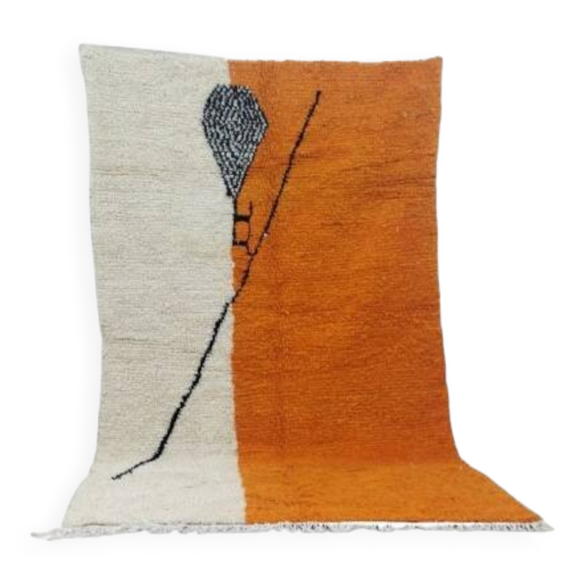 Azilal Berber rug in handmade wool 245 X 152 CM