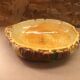Old vallauris style ceramic ashtray trunk shape vintage wood