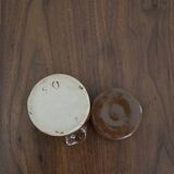 Stoneware pot with lid