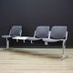Grey aluminium bench, Danish design, 1960s, production: Denmark