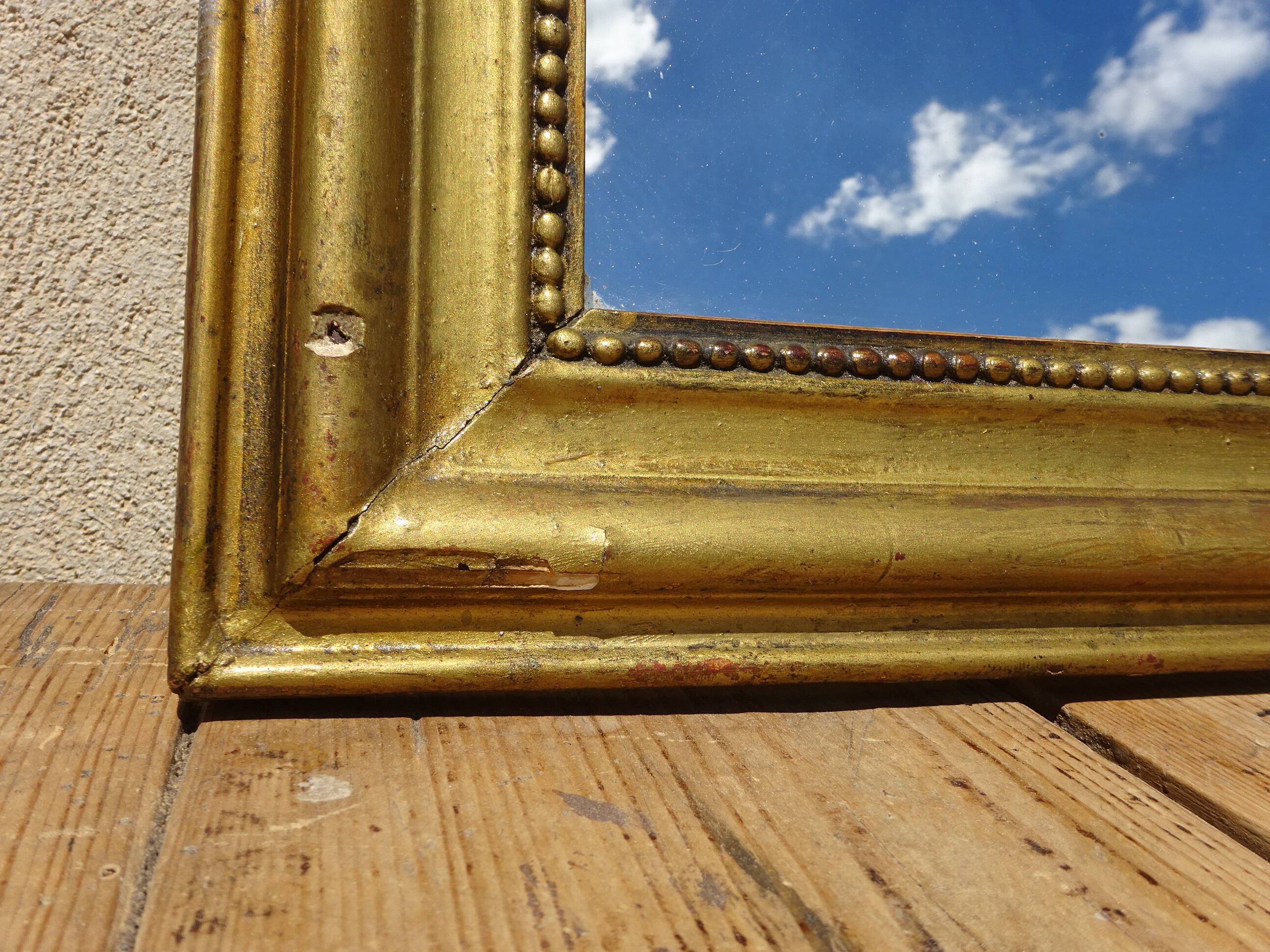 Très ancien miroir au mercure, Louis Philippe