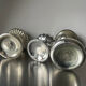 Set of 3 vintage mercury glass candleholders