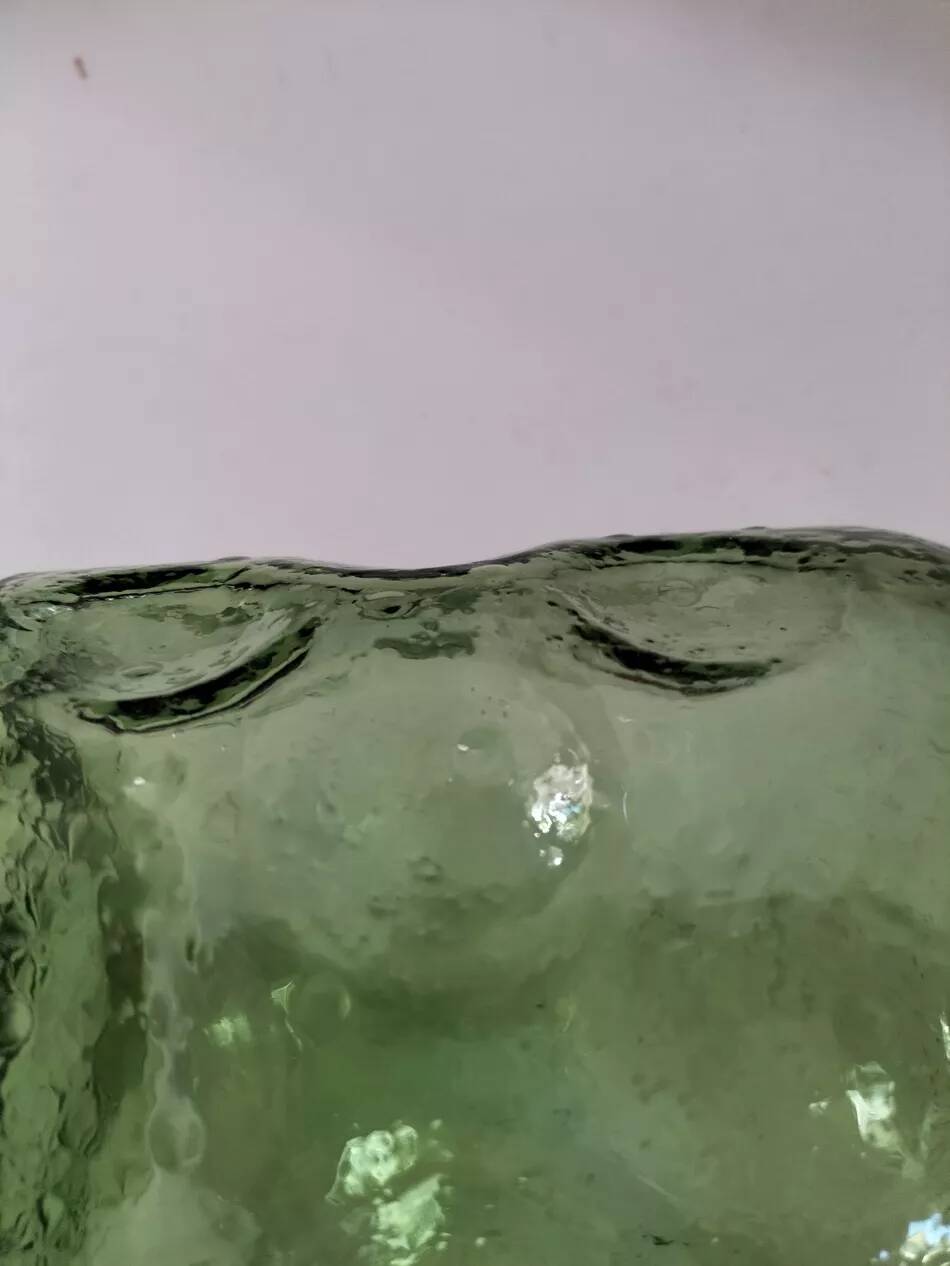 Carafe and matching tumblers in molded glass