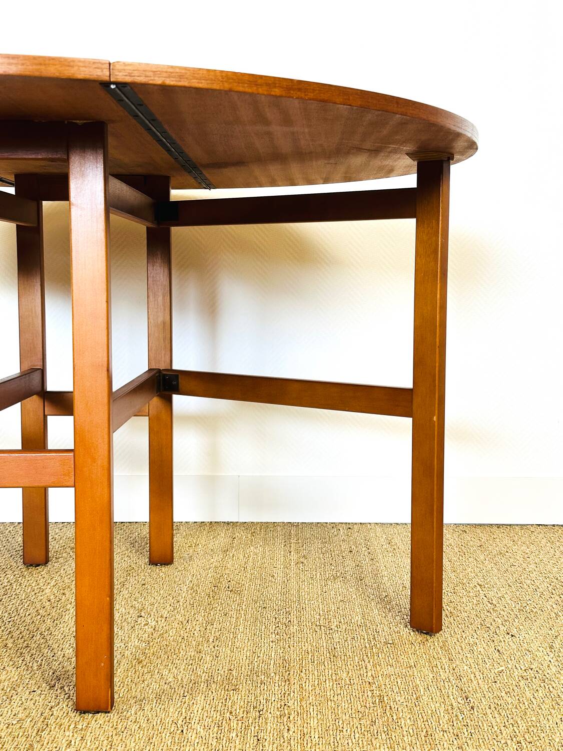 Scandinavian teak folding dining table