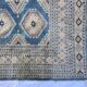 Tapis oriental fait main xxeme fond bleu 307 cm x 222 cm
