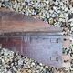 Cornice fronton in cherry wood around 1800