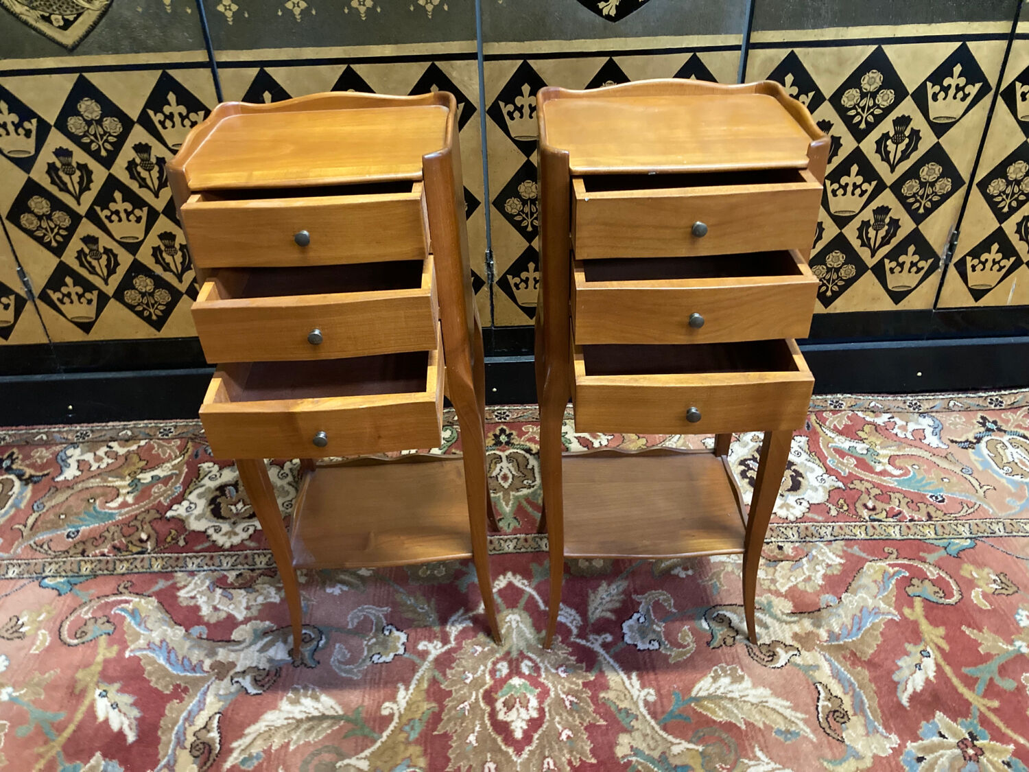 Pair of bedside tables louis XV