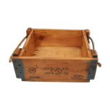 Military crate wood rope