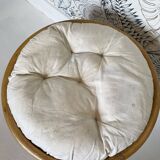Rattan pouf
