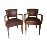 Pair of bridge armchairs