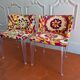 Paire de fauteuils design style Murakami
