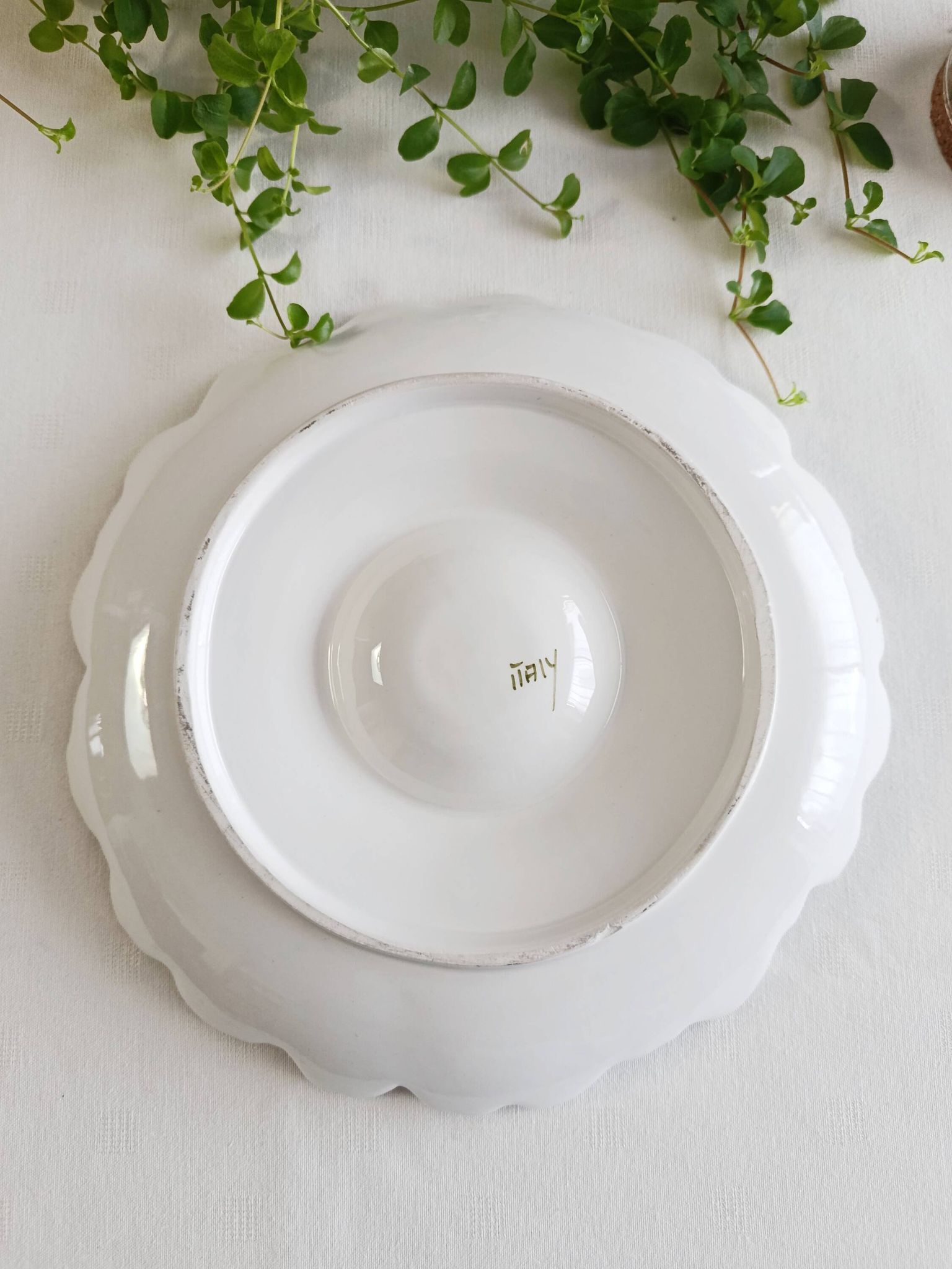 Assiette à artichaut en céramique italienne