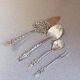 Antique Swedish Sterling Silver Hors d'Oeuvre and Dessert Serving Set, 1949