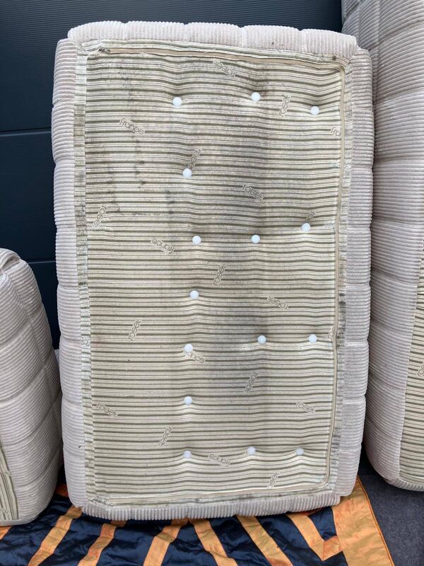 Ligne Roset Kashima 2 places Beige Velours côtelé