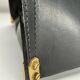 Leather and Brass Dimensionefuoco Firewood Sack by Afra & Tobia Scarpa, Italy, 1980s