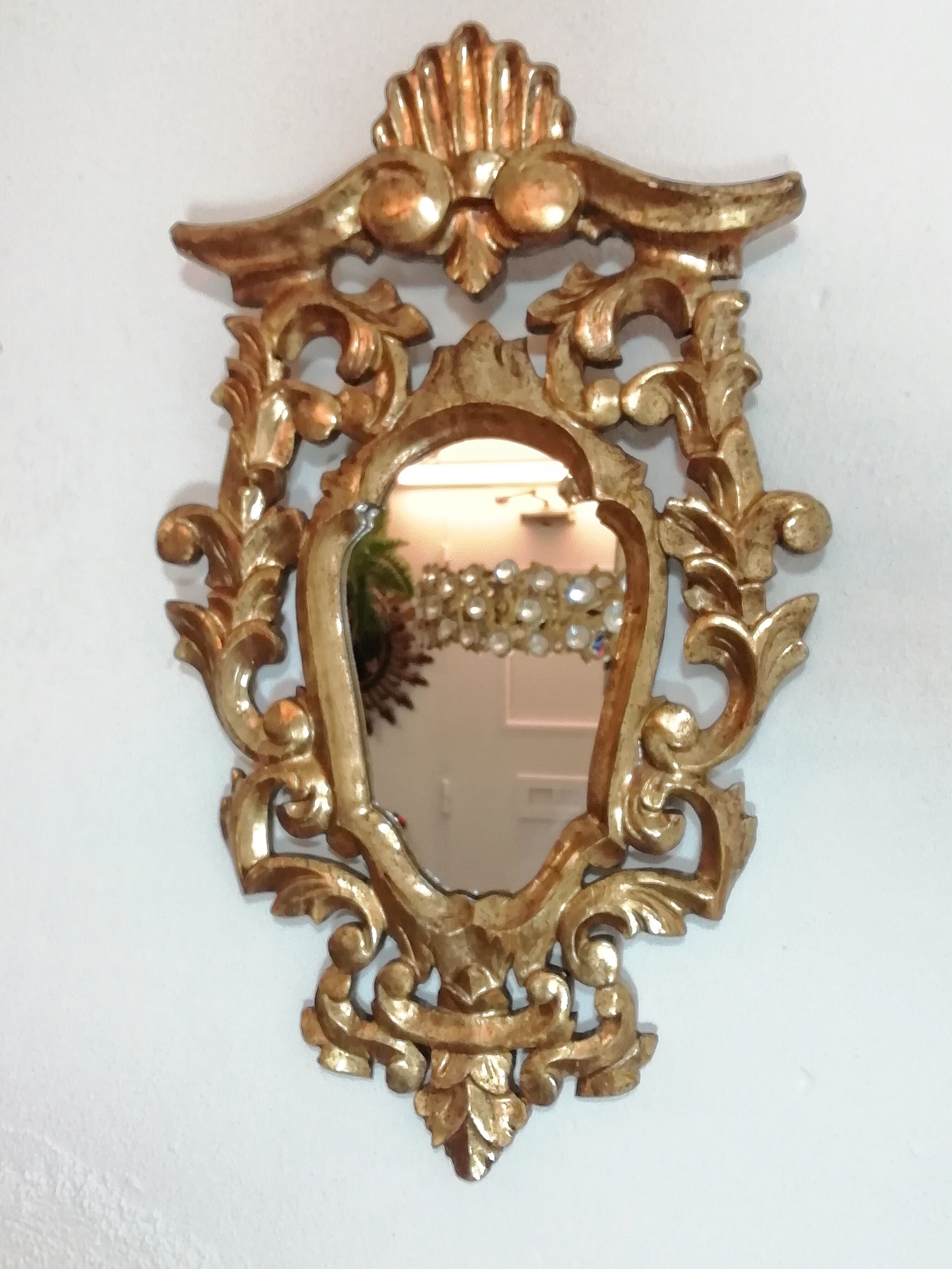 Spanish baroque mirror - 57x34cm