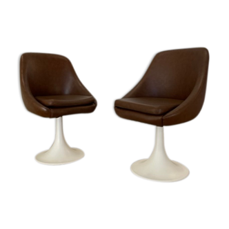 Duo armchairs 70s Space Age