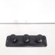 Wall coat rack -Genexco - 3 metal hooks - 1990
