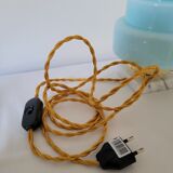 Art Deco blue skyscraper lamp