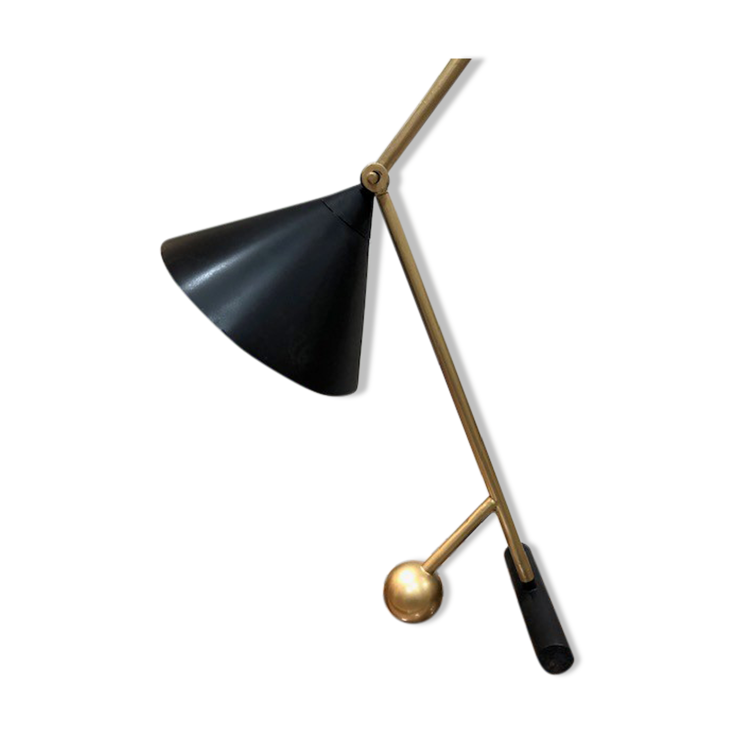 Table lamp black gold