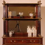 Louis XVI period mahogany display cabinet/bar