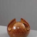 Roberto Rigon & Bertoncello Ceramiche trilobed sphere vase Italy 1970