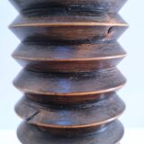Solid wood lamp base by Charles Dudouyt