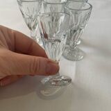 six antique blown glass glasses – 1930s/1950s