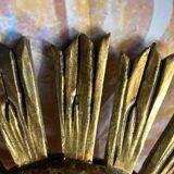 Sunburst mirror in gilded wood