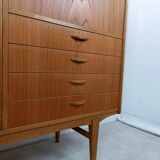 Vintage Scandinavian teak wall unit