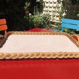 rattan orangeade tray