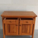 Elm sideboard Maison Regain, 80's
