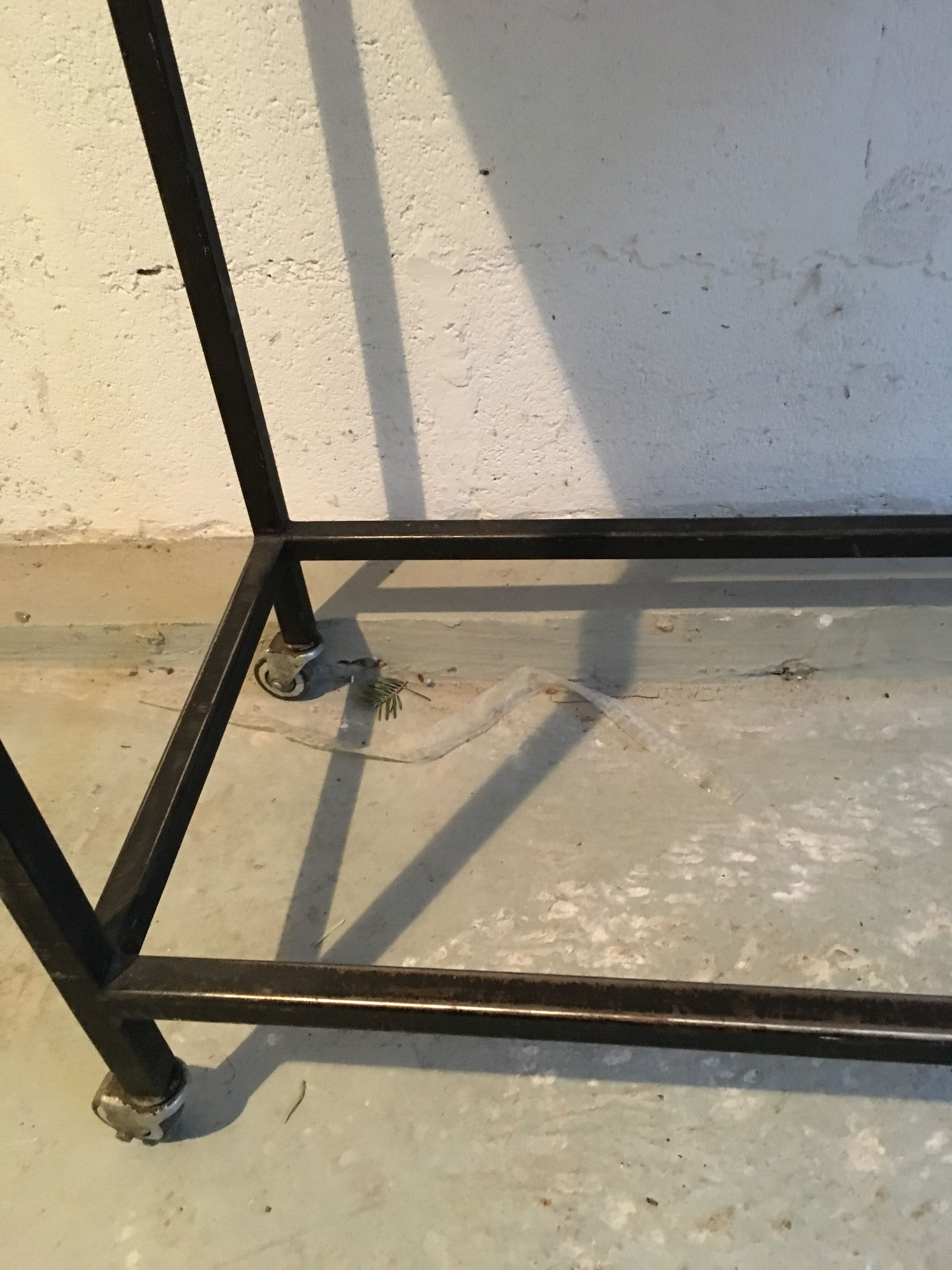 Console in metal and formica