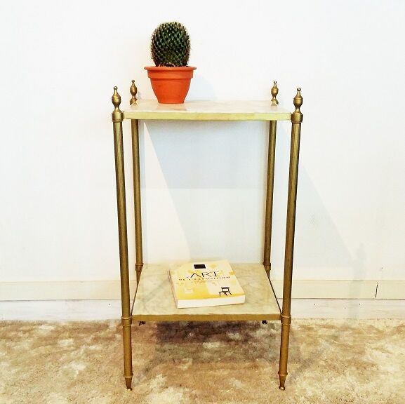 Marble and brass harness