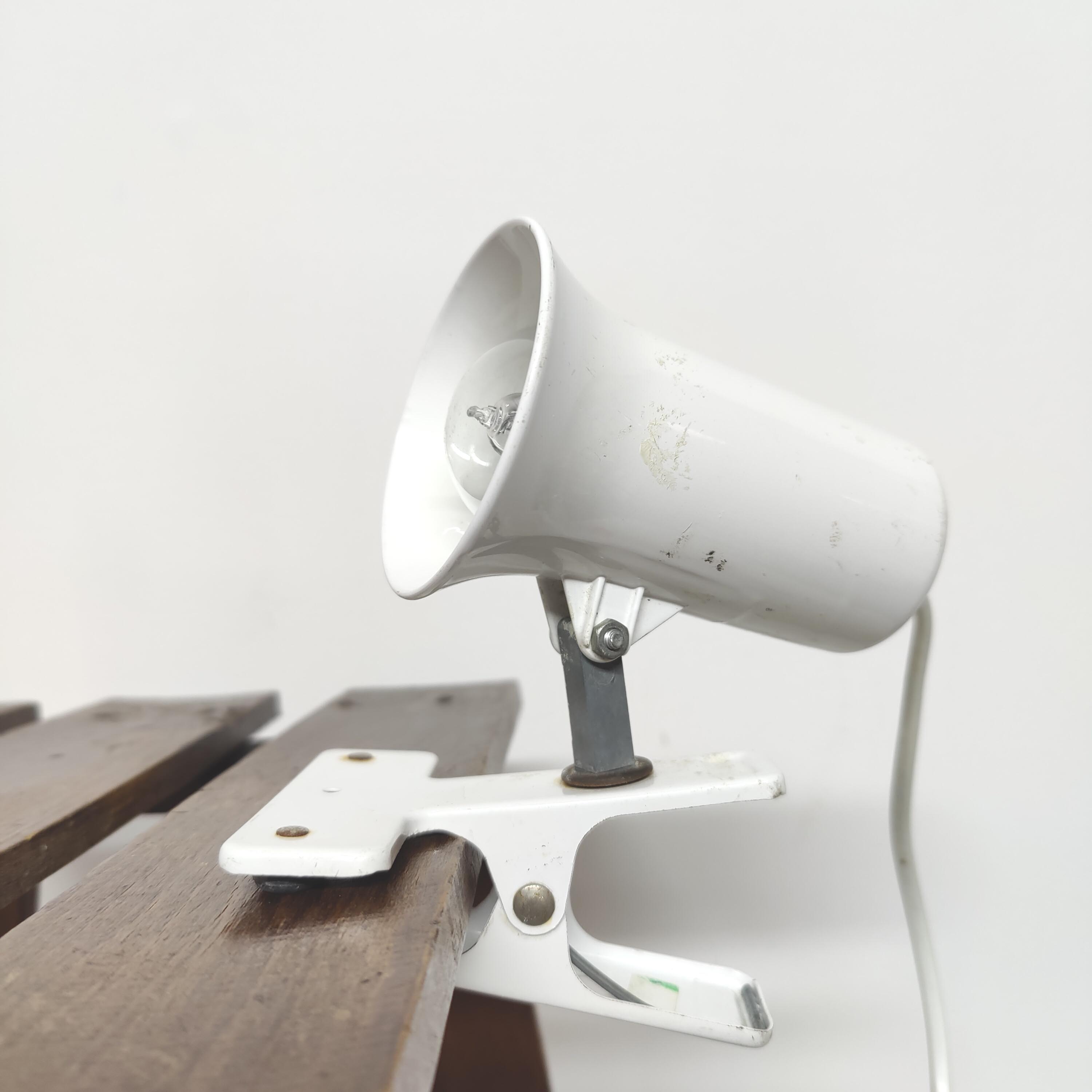 Spot lamp with clip Lita in metal 70s