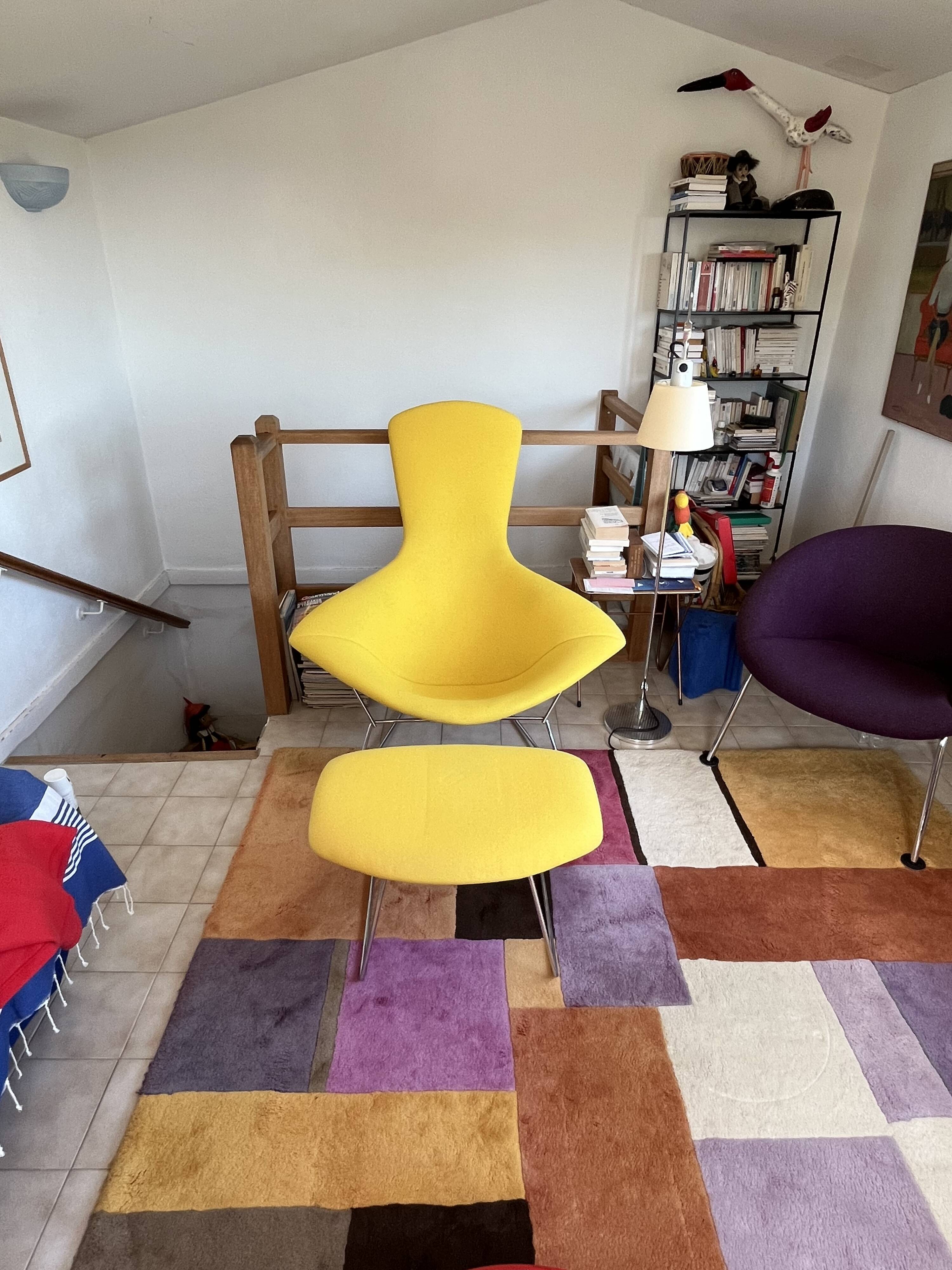Bird Chair et repose-pieds de Harry Bertoia pour Knoll