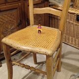 Old cane bistro chair