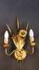 Wheat sheaf wall lamp, italy 1960s