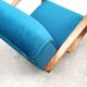 1930 Jindrich Halabala Bentwood Armchair in Teal Velvet